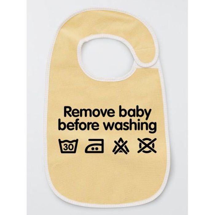 Bavoir Bébé - Remove baby before washing