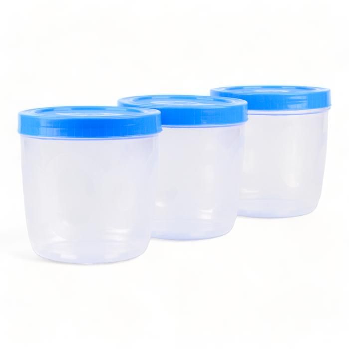 3 BOCAUX EN PLASTIQUE N2 B1075/M 1L