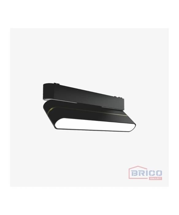 SPOT LED LUTON REGLABLE NOIR POUR RAIL MAGNETIQUE UT25 40V/DC 12W 3000K