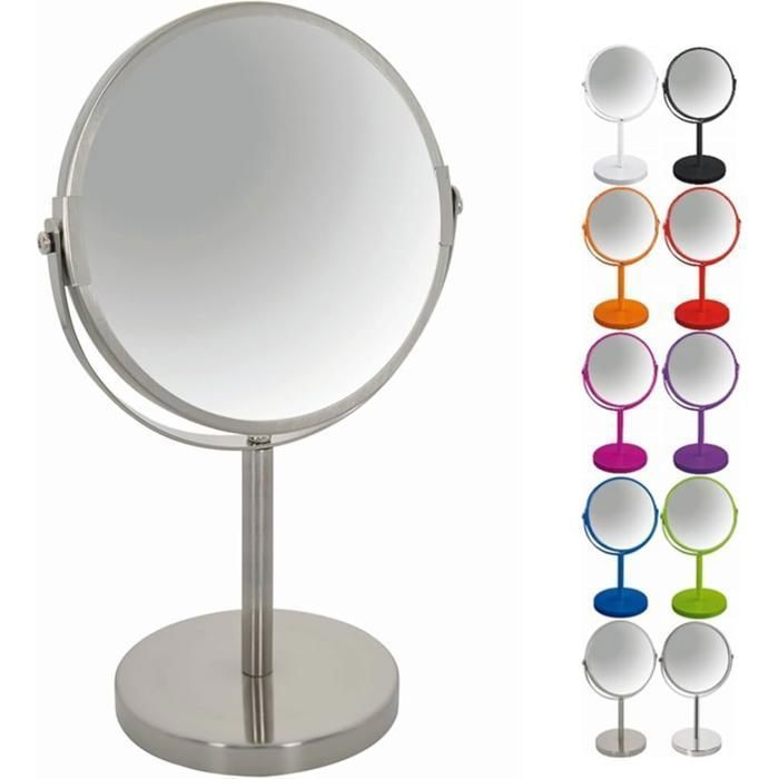 Miroir de maquillage portable haute clarté pour la maison et les déplacementsr(Couleur aléatoire)