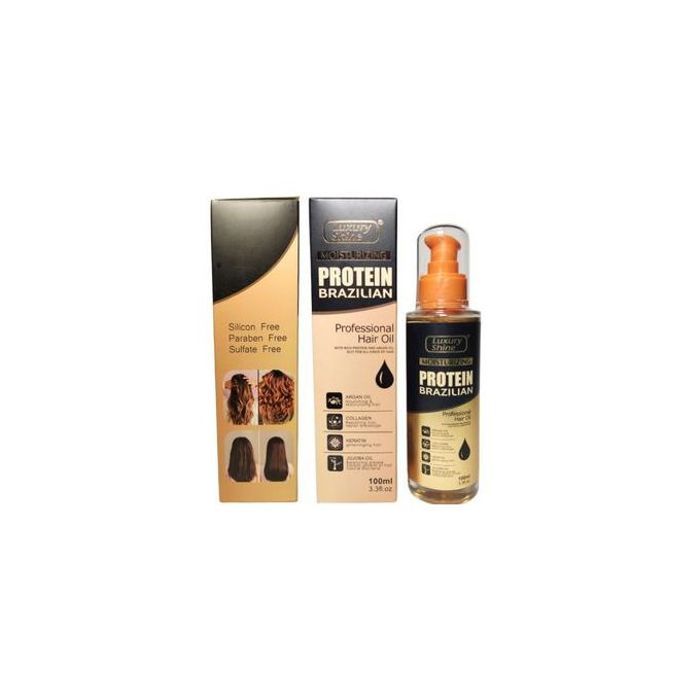 Sérum capillaire de luxe aux protéines brésiliennes et huile capillaire professionnelle Luxury Shine (100 ml)