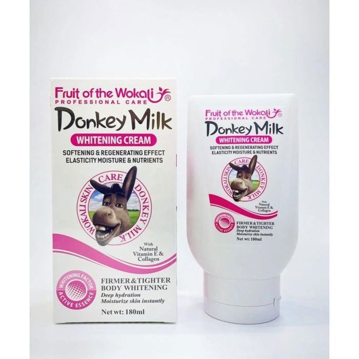 Fruit Of The Wokali Crème Blanchissante - Lait d'Ânesse, Vitamine E & Collagène