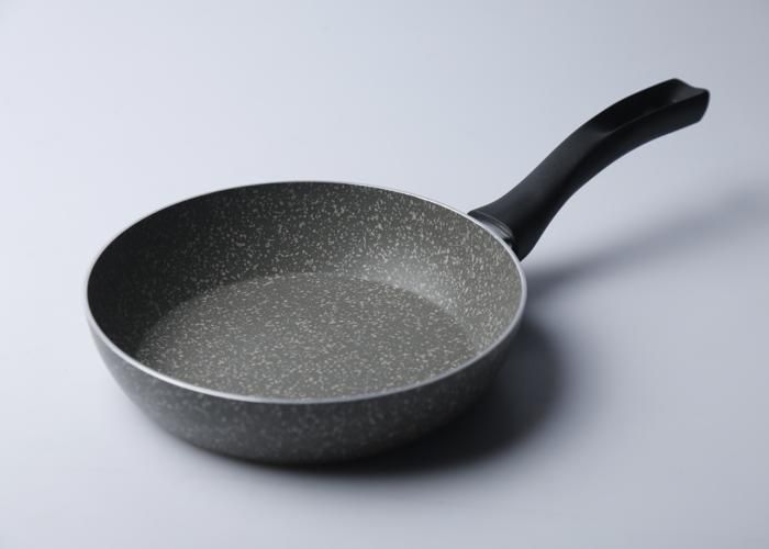 Poêle à frire - 20 cm - Granit ultra-résistant - Compatible tous feux - Couleur gris