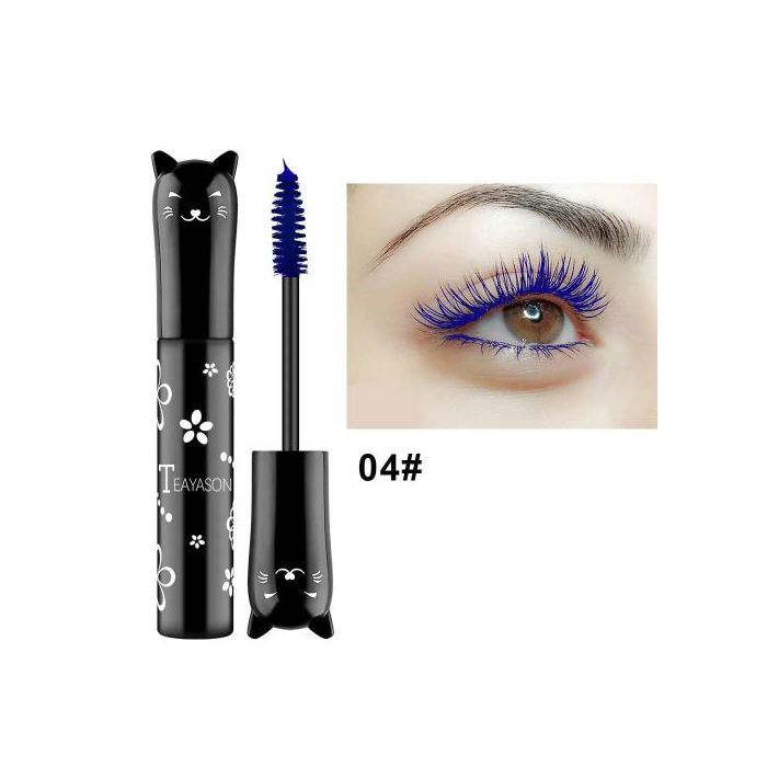 Mascara Waterproof à Séchage Rapide pour les Cils, Mascara Bleu