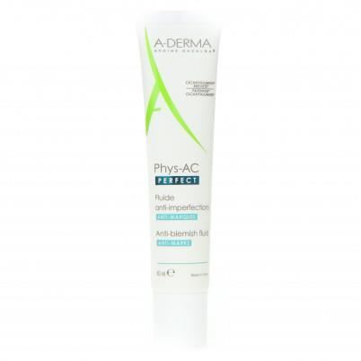 Fluide anti-imperfections - ADERMA - Phys-AC Perfect - 40ml - Sans parabène - Triple action
