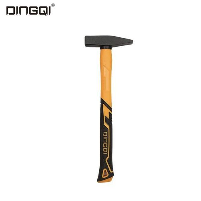 Marteau de mécanicien - DINGQI - 200g - Acier au carbone - Poignée en fibre de verre - Multicolore