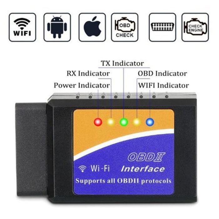 Obd Ii OBD WiFi ELM 327 V1.5 wifi Outil de Diagnostic Fiable ORIGINAL - Scanner Code de Défaut pour Véhicule