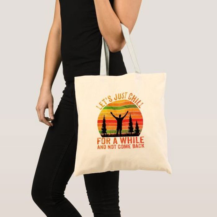 Tote Bag Refroidions-nous un moment Vintage Unique, haute qualité