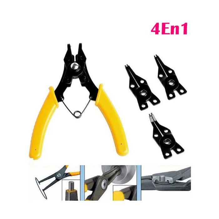 Ensemble de pinces à sertir 4en1, outils multifonctions pour enlever les anneaux