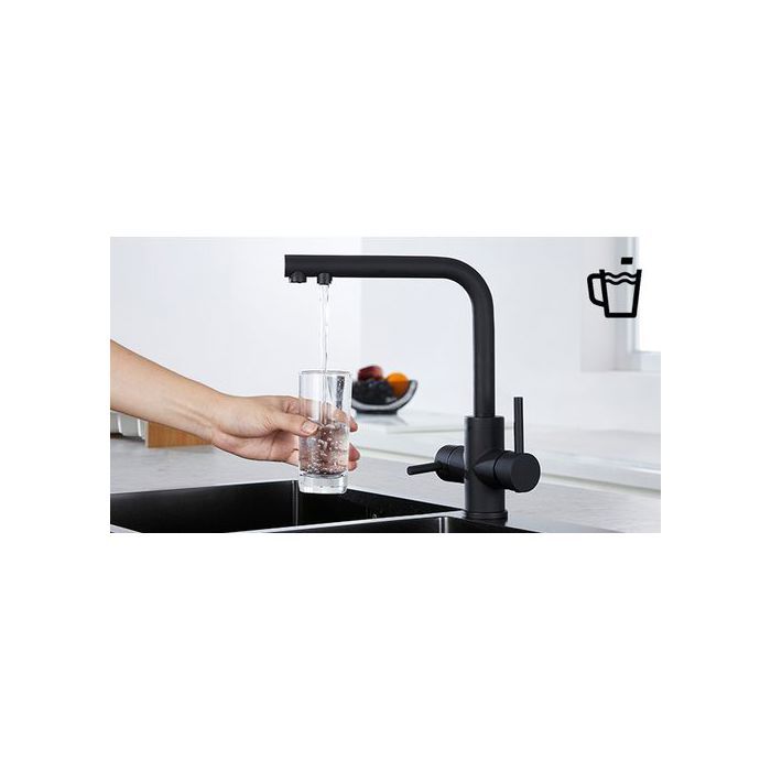 Robinet'évier de cuisine filtrant, mitigeur de cuisine, filtre'eau potable, robinets chauds