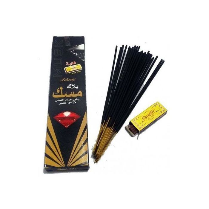 Liberty Bâtonnets d'encens Liberty Black Musk Bakhour Luxueux de Qualité Supérieur