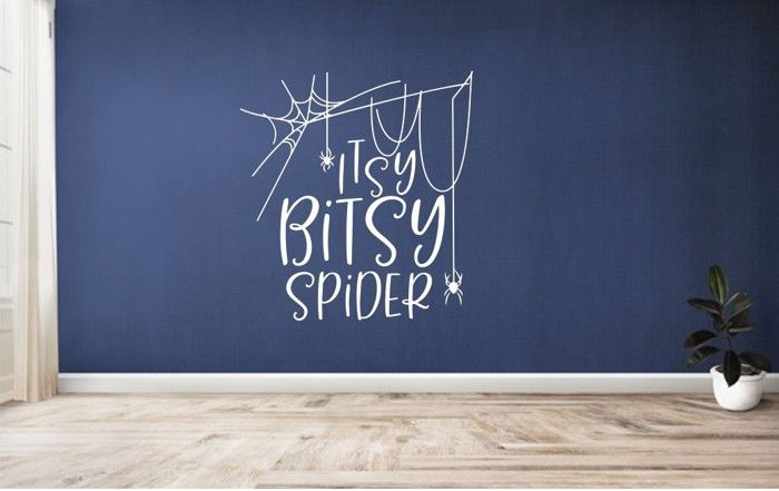 Sticker halloween itsy bitsy spider araignée