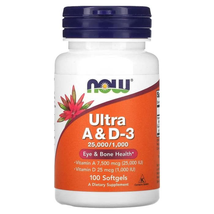 Ultra A et D3, 100 capsules à enveloppe molle