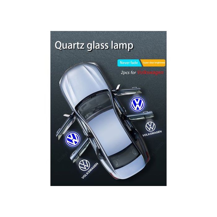 2 pcs Volkswagen LED,Bienvenue,Light ,Lumière de porte