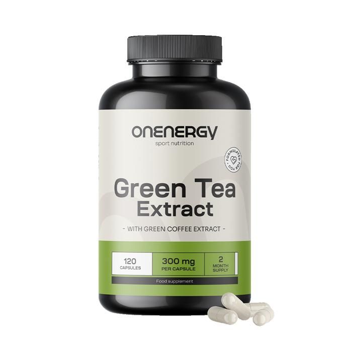 Extrait de Thé vert 300mg avec extrait de Café vert, 120 gélules Made in Slovenia
