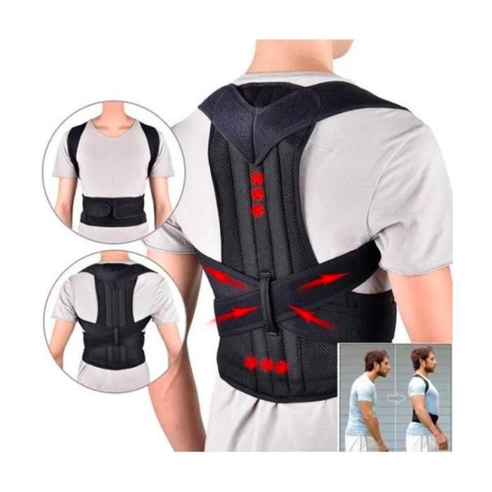 Ceinture lombaire dos épaule, soutien de Posture, correcteur dorsale hommes femmes