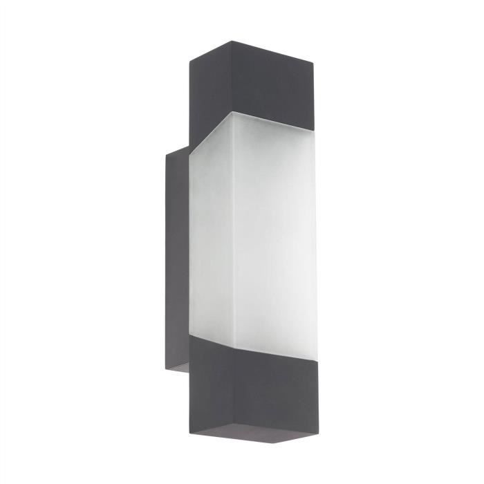 Applique murale LED d'extérieur anthracite IP44 - Eglo Gorzano
