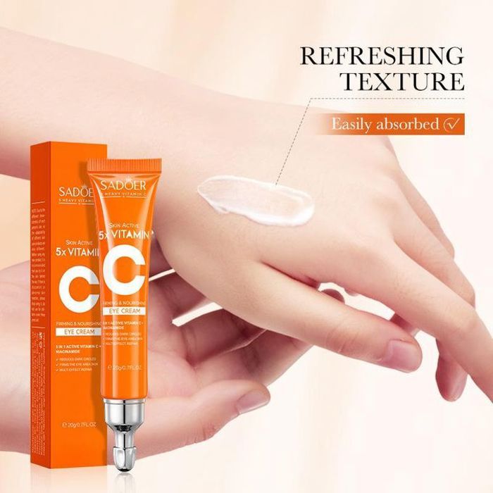 Crème pour les yeux à la vitamine C,anti-cernes,hydratant, éclaircissant,raffermissant,produits de soins pour la peau