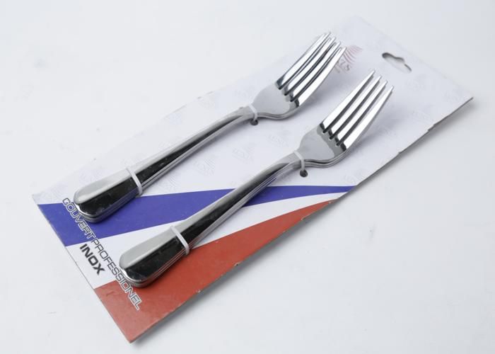 6 FOURCHETTES DE TABLE  INOX