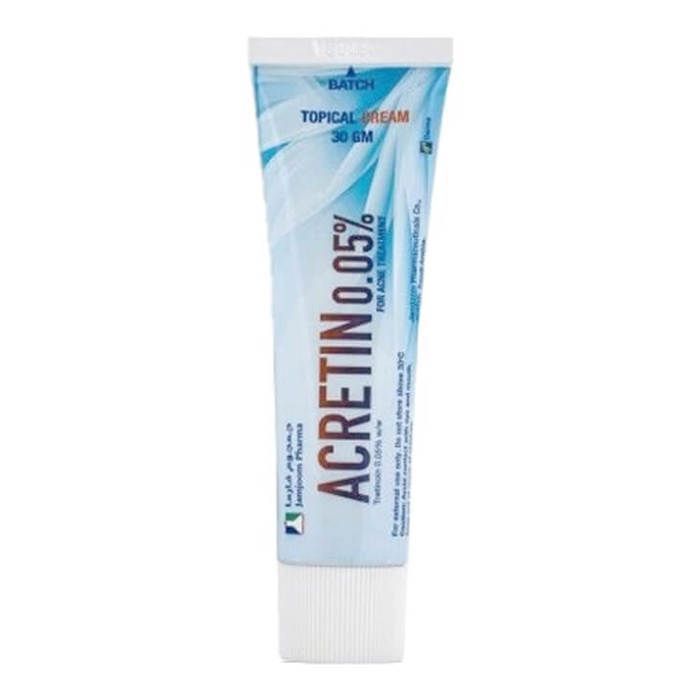 Traitement de l'acné - Acretin - 0.05% - Crème - 30 GM - Sans colorant