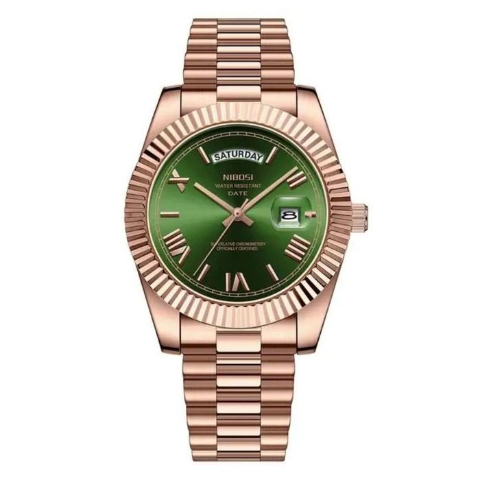Montre classique pour homme équipée d'un calendrier, en acier inoxydable de 3 ATM,