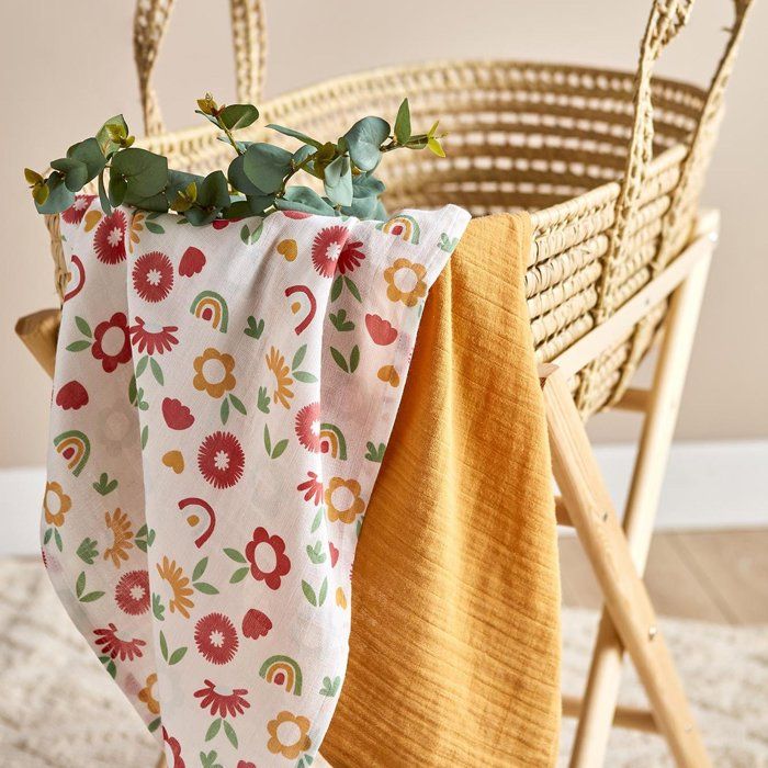 Housses en mousseline - Linda - 100% coton - 65x65 cm - Certifié OEKO-TEX - Lavable à 30°