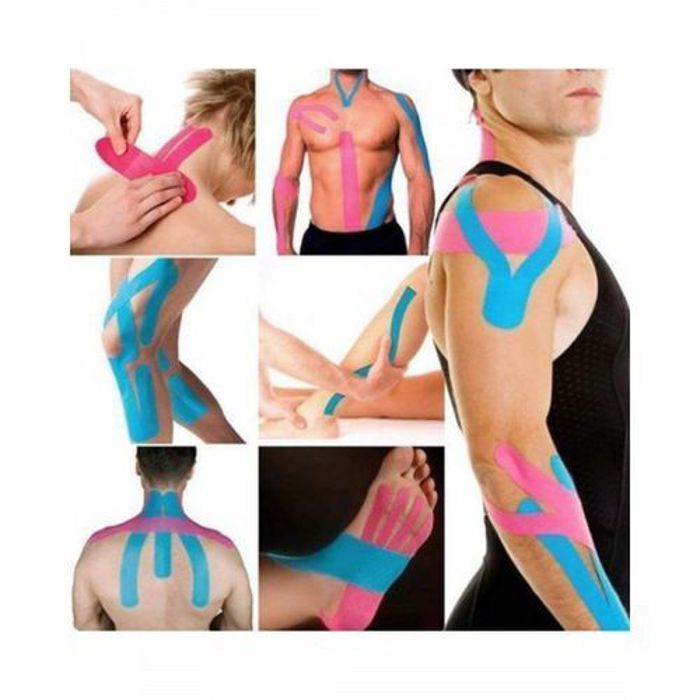 Rouleau Kinesiology Tape - Non spécifié - 5mx5cm - Réduit douleur - Améliore circulation - Flexible