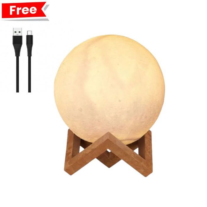 Lampe Lune 3D – Eclairage d’Ambiance + Cable Type-C Gratuit