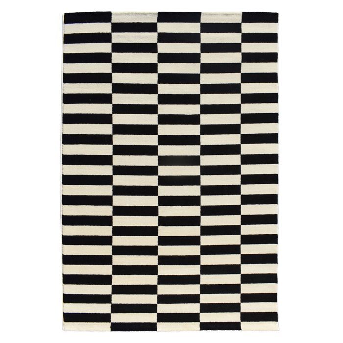 Tapis moderne - 120x170 cm - DANYO crème, noir - Polypropylène - UN AMOUR DE TAPIS