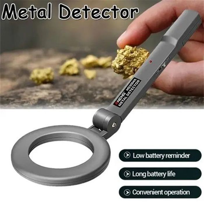 Detecteur de metaux portable avec Tete pivotante 180° pour aventures exterieures