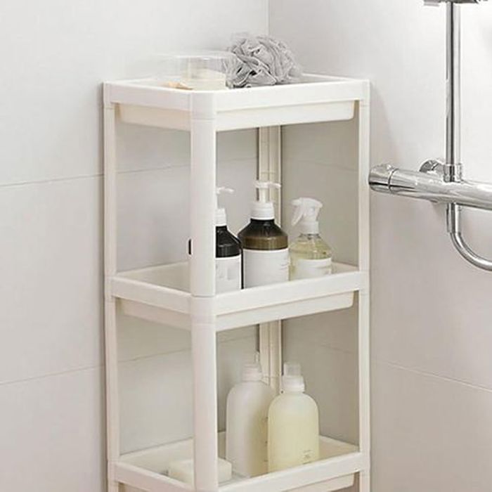 Étagère d'angle innovante et multifonctionnelle – La solution idéale pour le rangement et l’organisation-BLANC