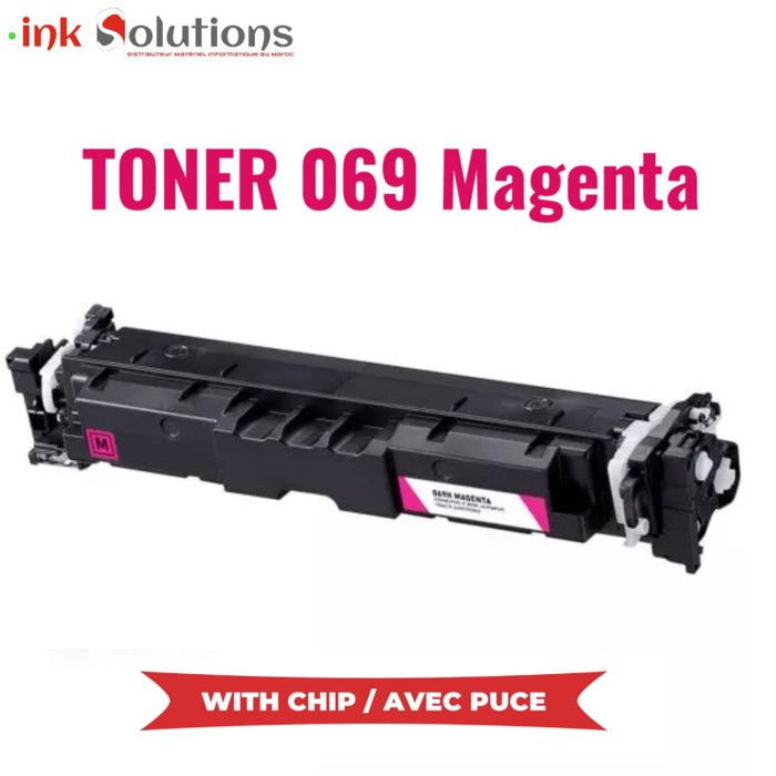 Toner 069 compatible MAGENTA pour les imprimantes I-Sensys MF754cdw, MF752cdw, Lbp673cdw