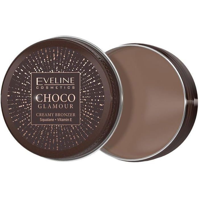 Bronzer crémeux - EVELINE - Choco Glamour n°01 - 20 g - Fini naturel - S'estompe facilement