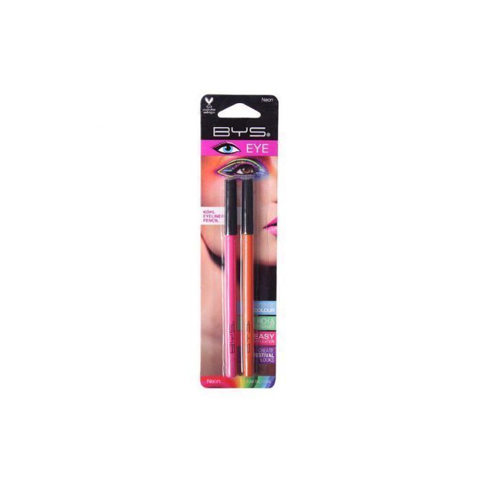 Eye liner - BYS - Neon Eyeliner Duo - Rose et Orange - Longue tenue - Application facile