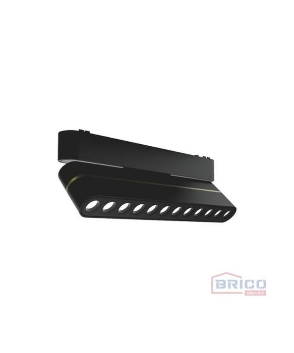 SPOT LED BRISTOL REGLABLE NOIR POUR RAIL MAGNETIQUE UT25 40V/DC 12W 3000K
