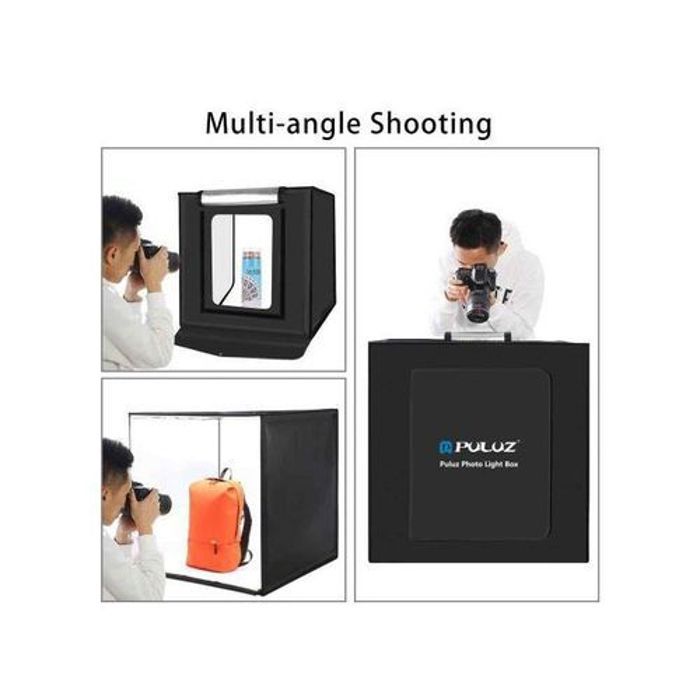Puluz Studio photo professionnel 40 cm à éclairage LED 3380 lm - 6 Couleurs de Fond