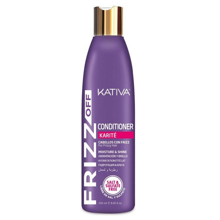 Après-shampoing - KATIVA - FRIZZ OFF - Anti-frisottis - Hydratation - Cheveux lisses