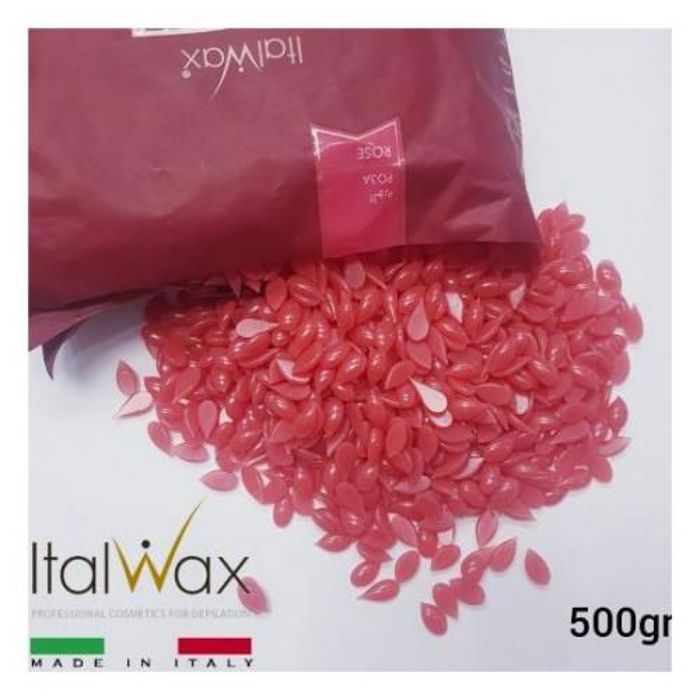 Italwax Cire film rose pour l'élimination des poils courts et épais. 500GR