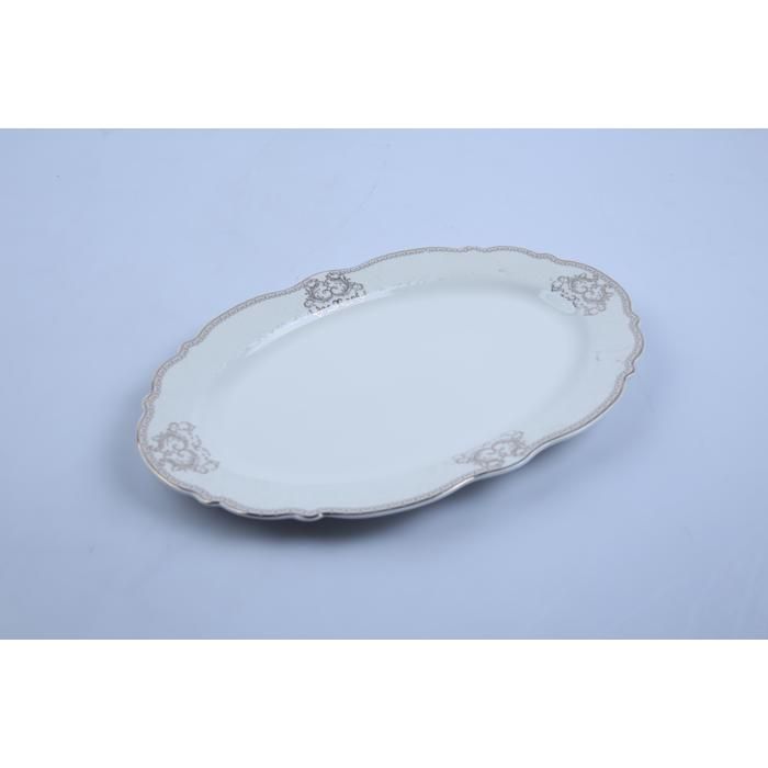Assiette plate - GENERIC - Noblesse - Porcelaine blanche - 30 cm - Compatible lave-vaisselle