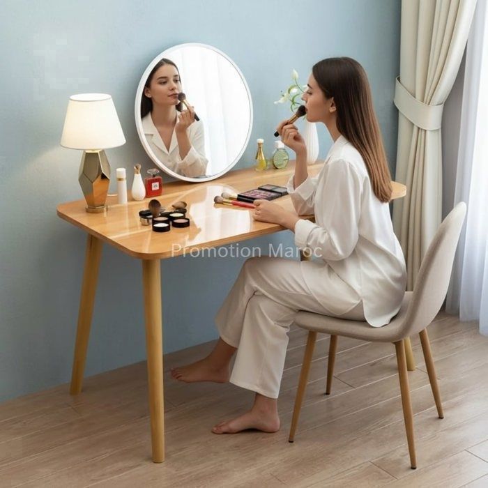 Coiffeuse - Table Maquillage Moderne Rangement - 90 / 40 CM - MDF