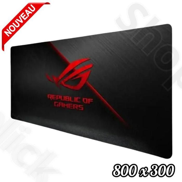 Tapis de Souris Gamer - Rog - XXL - Imperméable - Antidérapant - Résistant à l'usure
