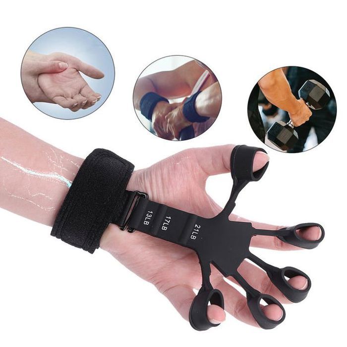 Renforceur de doigt en silicone, pour exercice et entrainement de renforcement du poignet et des doigts