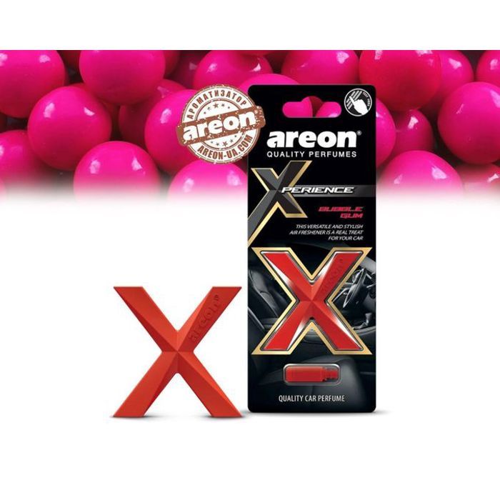 Désodorisant pour voiture - Areon - Xperience - Parfum Bubble Gum - Diffusion continue - Technologie avancée