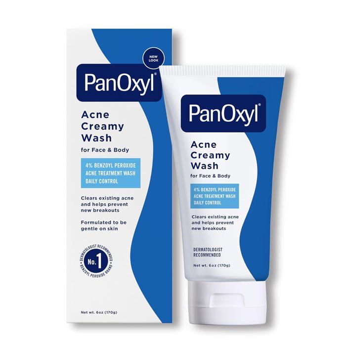 Moussenettoyante pour le visage et l'acné, nettoyant apaisant pour le nettoyage quotidien de la peau  PanOxyl 4% 170 ml