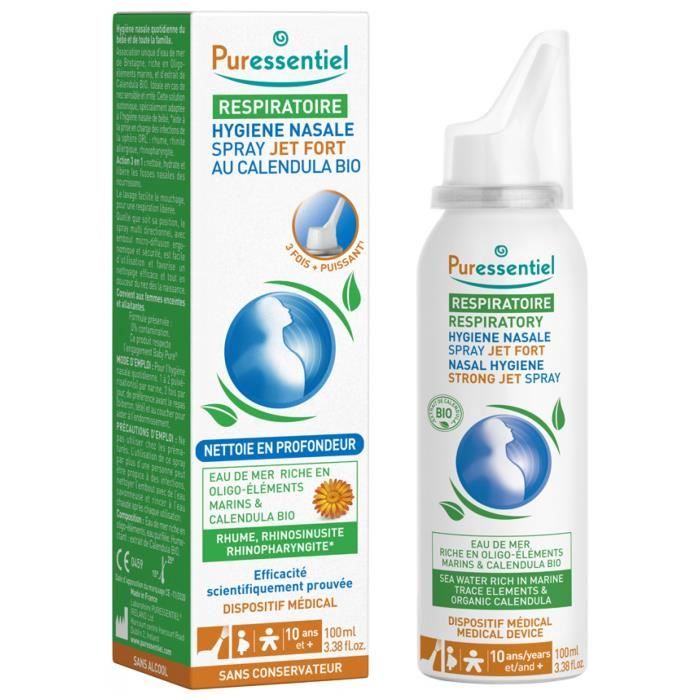 Respiratoire / Resp OK-Puressentiel Nouveau : Spray Hygiène Nasale "jet Fort" - 100 ml