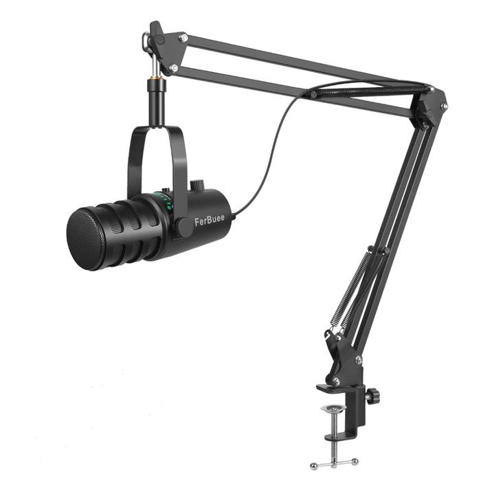 MICROPHONE USB DYNAMIQUE AVEC STAND