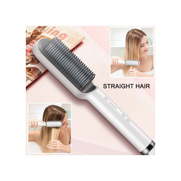 Brosse à cheveux chauffante en céramique - Lisseur Hair Straightener HQT-909B