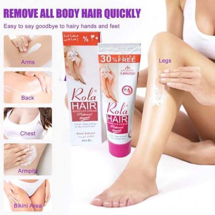 Crème dépilatoire Rose pour poils pubiens,et indésirables des aisselles, jambes,parties intimes 50gr