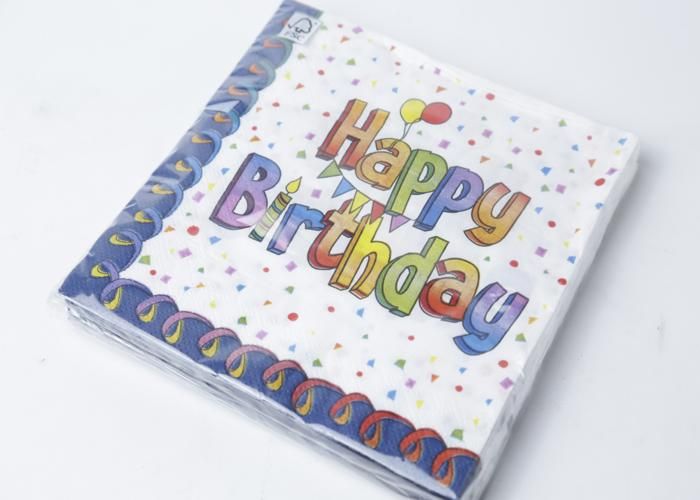 20 SERVIETTES HAPPY BIRTHDAY