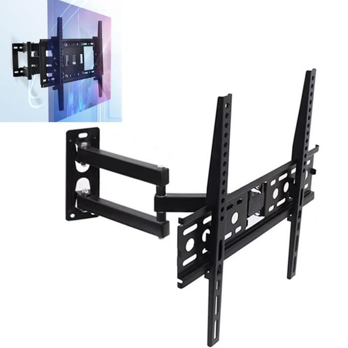 Support TV - Non spécifié - Rotatif 180° - Compatible 26" à 55" - Installation facile - Design moderne